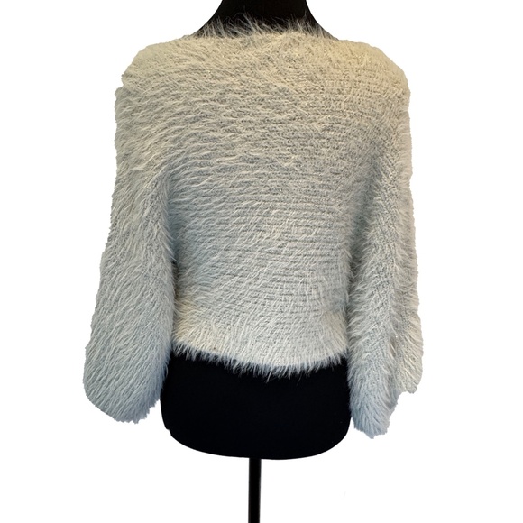 Eyelash Cropped Sweater HASHTTAG Intrend Sz M Textured Knit - Picture 4 of 8